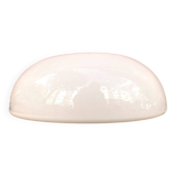 Minimalist large opaline glass flush mount ceiling lamp