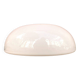 Minimalist large opaline glass flush mount ceiling lamp