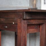 Vintage wooden sideboard, wooden kitchen furniture, furniture with drawer, storage.