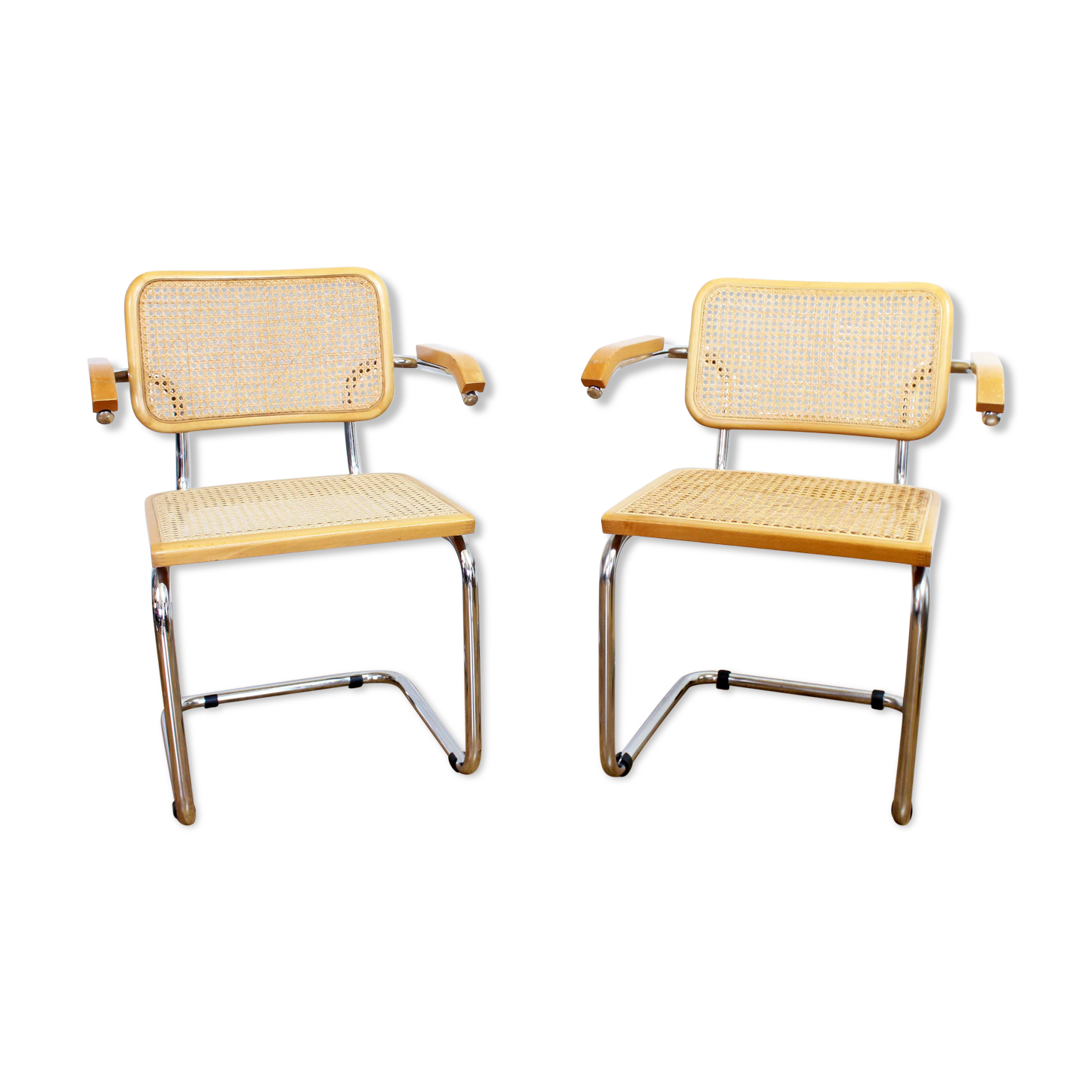 Pair of Marcel Breuer B64 chairs