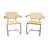 Pair of Marcel Breuer B64 chairs