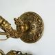 Bronze lantern wall sconce with 4 sides engraved glass