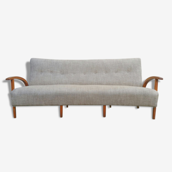 Canapé sofa banquette lit vintage scandinave années  50 60