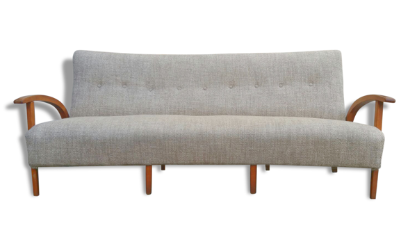 Canapé sofa banquette lit vintage scandinave années 50 60