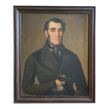 Portrait oil on canvas 19th century