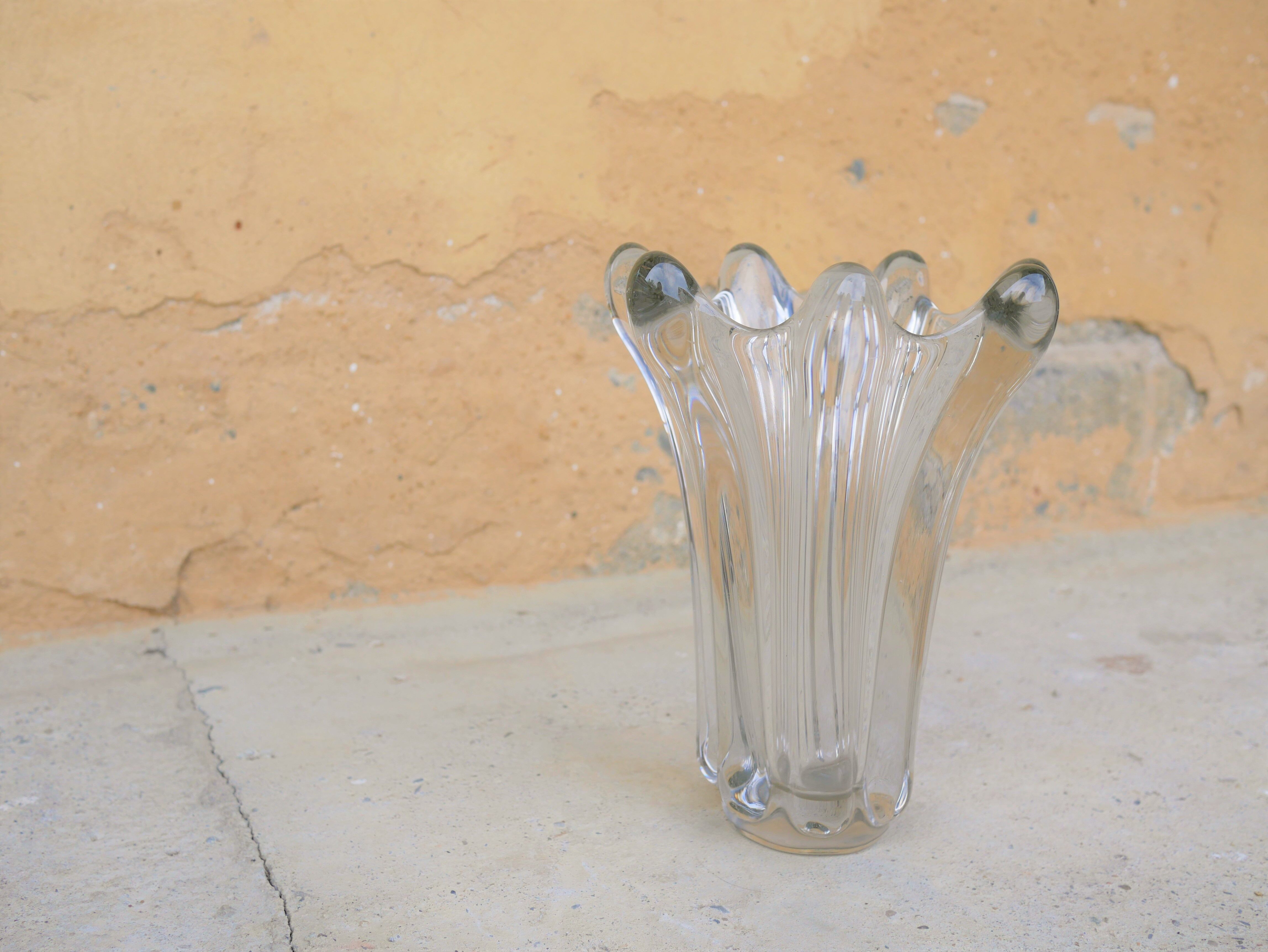 Vintage crystal vase
