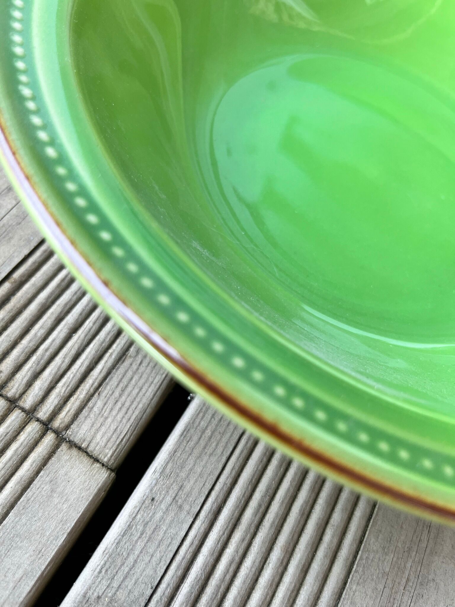 Saladier en céramique vert