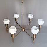 Mid century modern chandelier 6 cups