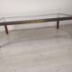 Glass brass coffee table