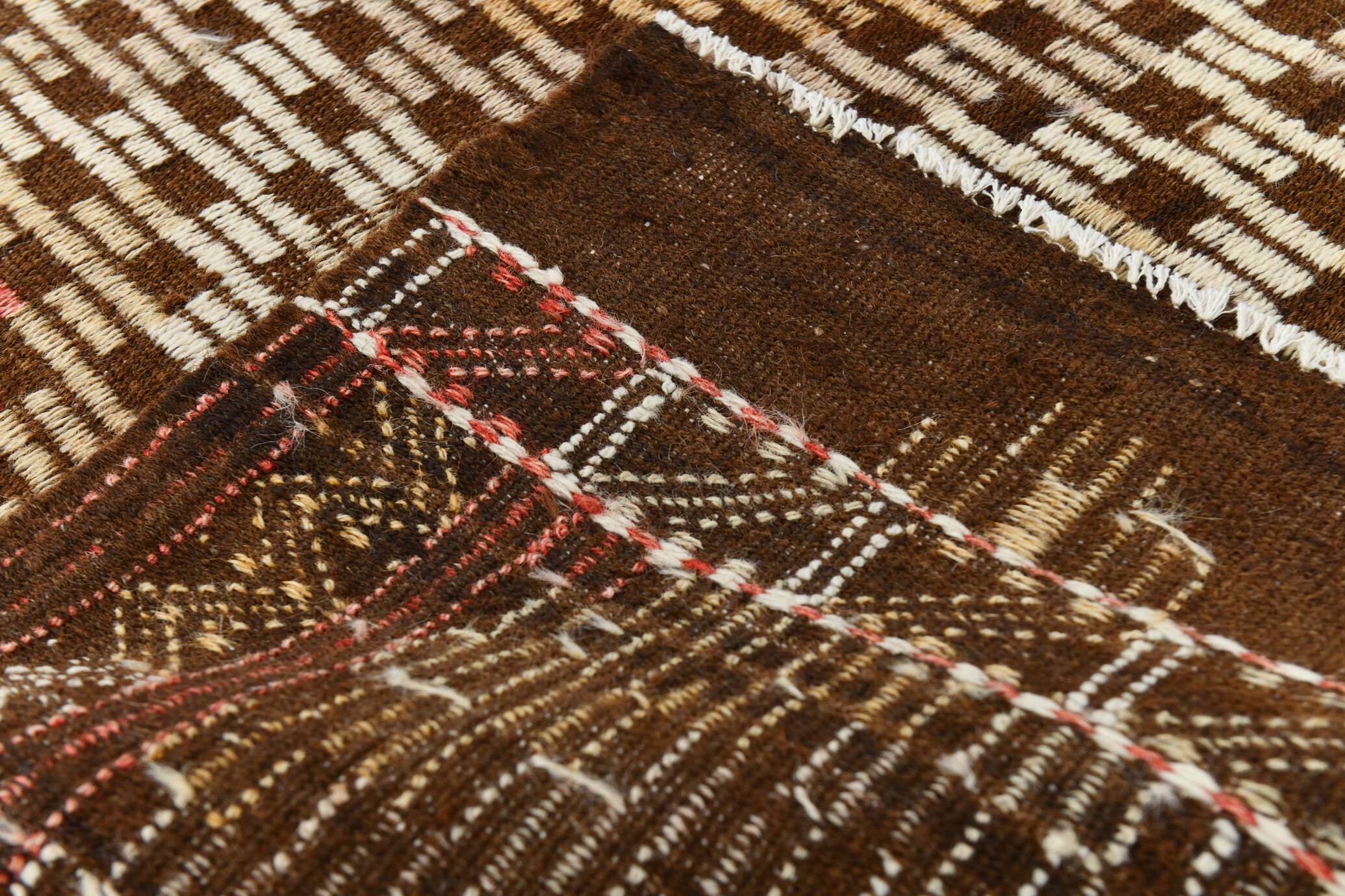8x10 Handmade Wool Kilim Area Rug, 233x300Cm