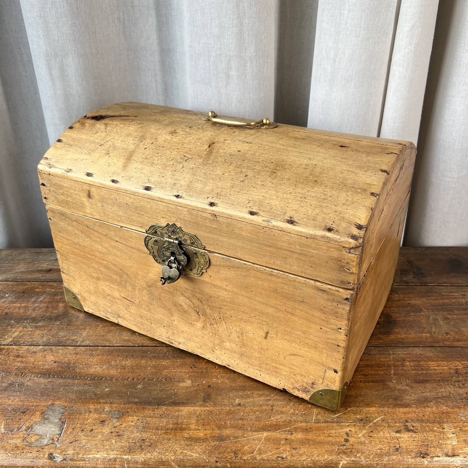 Restored wooden chest