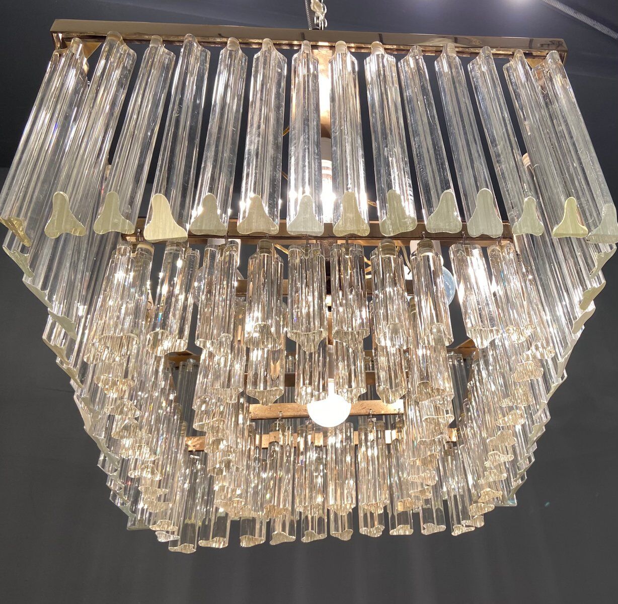 Lustre verre de Murano du milieu du siècle