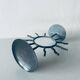 Iron sun candle holder