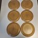 6 flat plates in Longchamp stoneware