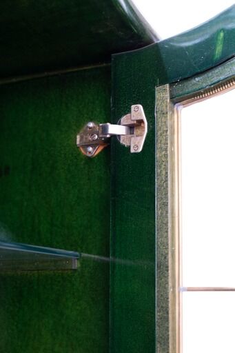 Bamboo and glass display from the 70s 80s