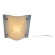 Simple wall light in opal glass with a square design, 1970s, Italy.
