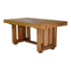 Table art déco en chêne par Léon et Maurice Jallot 1940’s
