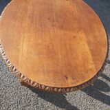 Oval oak table