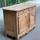 Louis XV buffet renovated in solid oak from the 18th century.