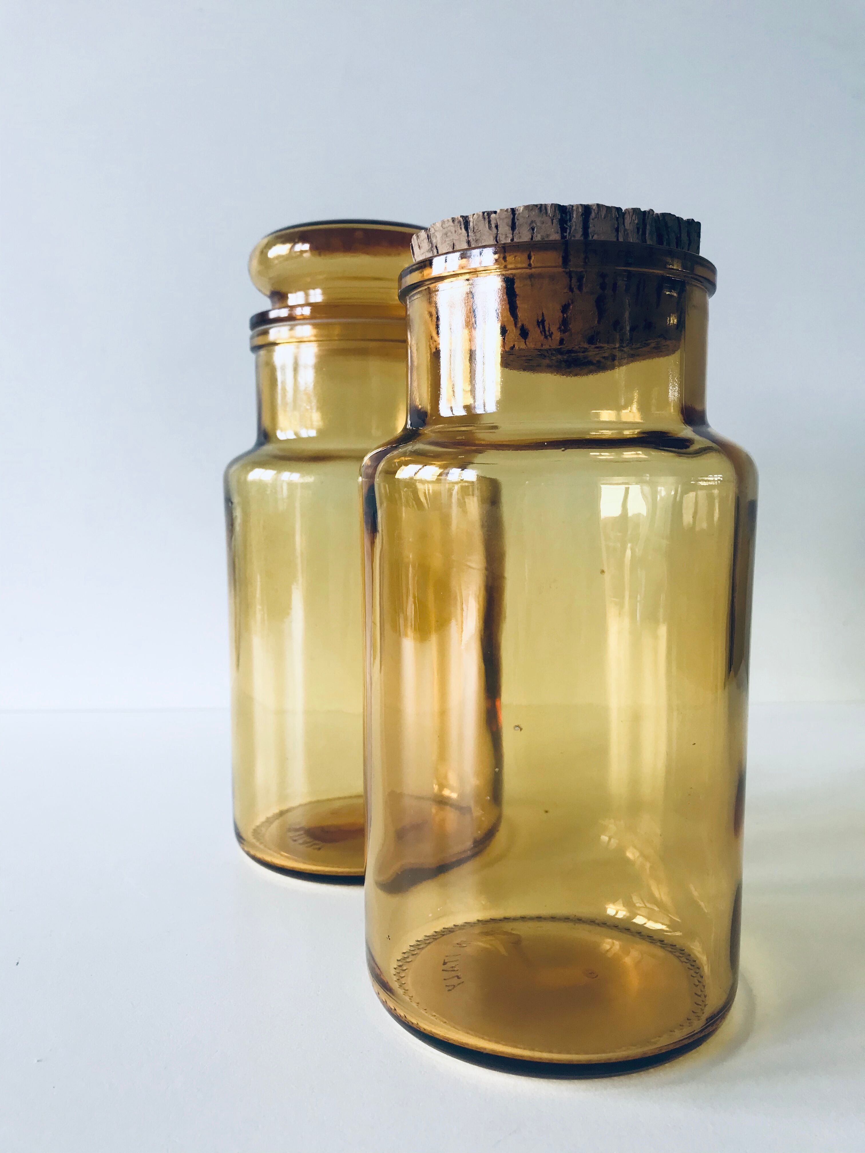 Lot of glass jars