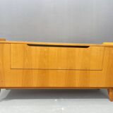 Commode vintage en bois de frêne par F.Jirák pour Tatra, 1960, Tchécoslovaquie