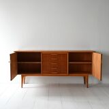 1950s teak and oak Scandinavian sideboard