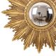 Gold Leaf Sunburst Mirror (Resin, 56cm)