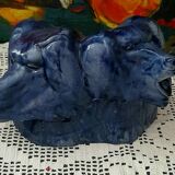 Ceramic Blue Baboons Art Crafts