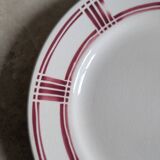 Six Badonviller dinner plates