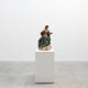 French 18th Century Religious Statue of the Virgin Mary on a cloud