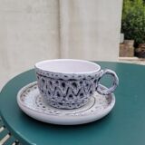 Ceramic coffee/tea service / 1 person - signed Jean Austruy