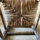 Old turned and stuffed wooden chair