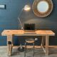 Old workbench with inclined legs