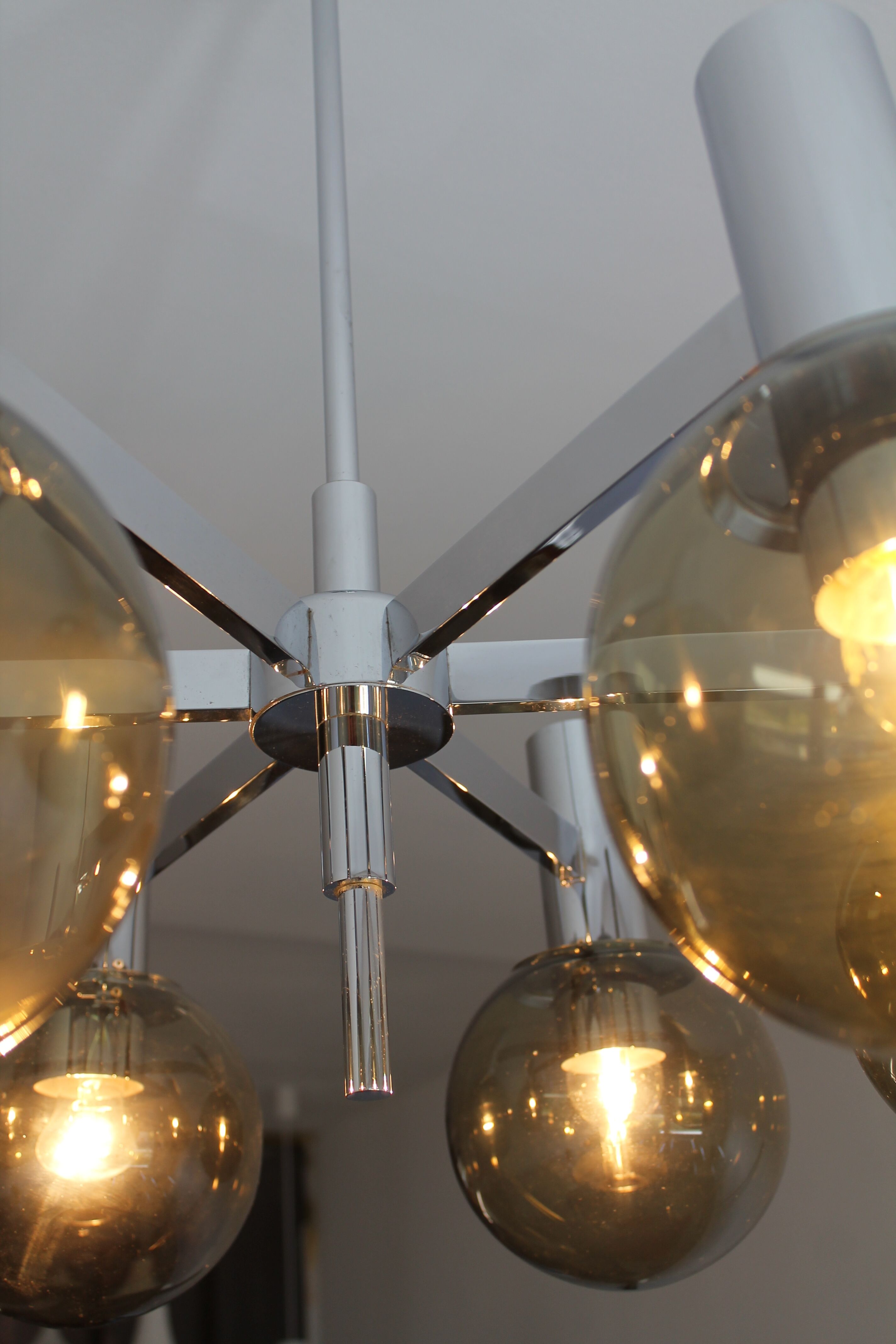Sputnik chandelier by Kaiser Leuchten vintage 1960