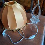 Vintage crystal base lamp