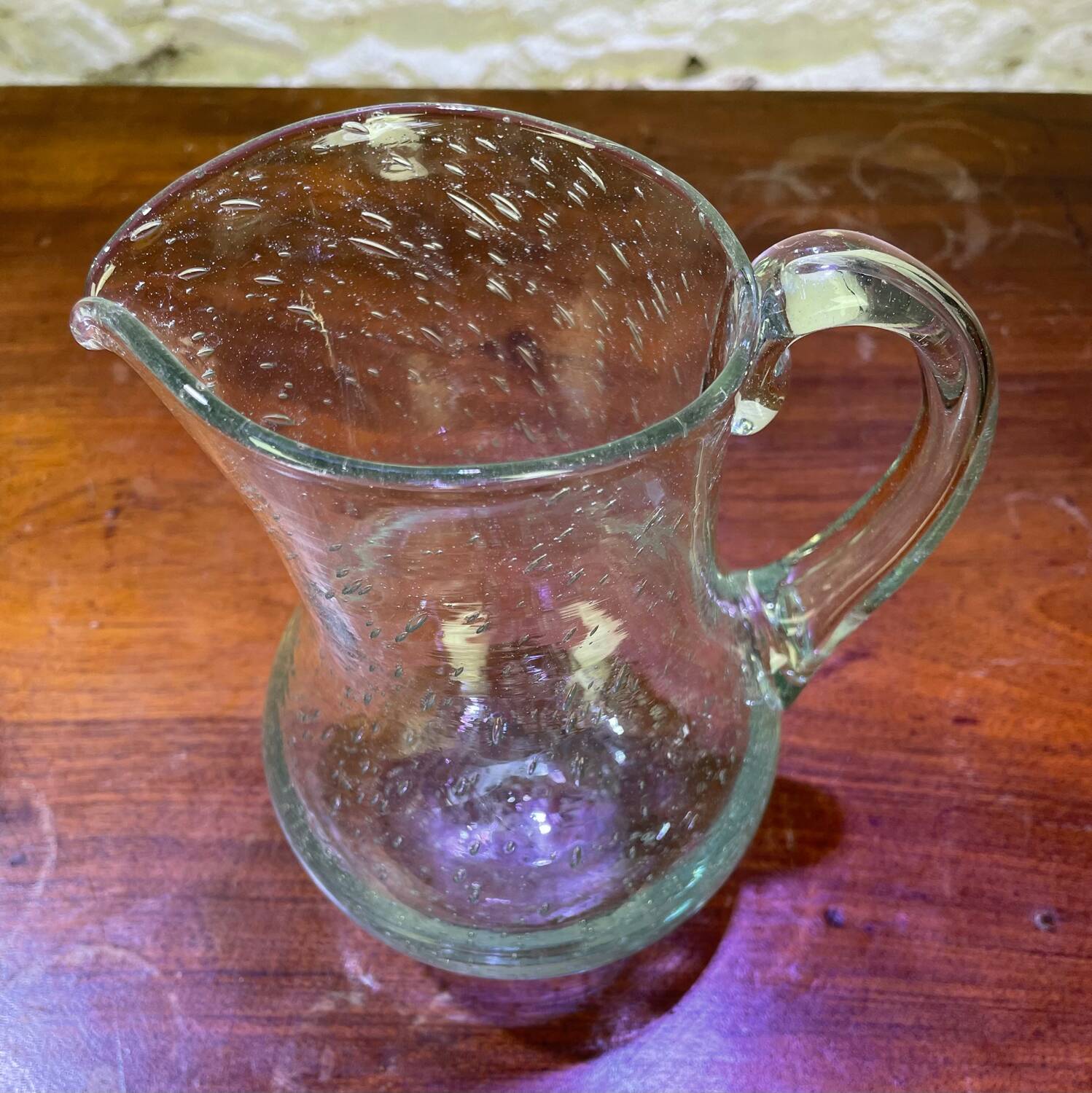 Riom glass pitcher