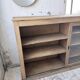 XXL 3m pine and oak display cabinet with glass doors