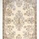 Tapis Anatolien Vintage Clair – Motifs Floraux Élégants, 202x278 Cm
