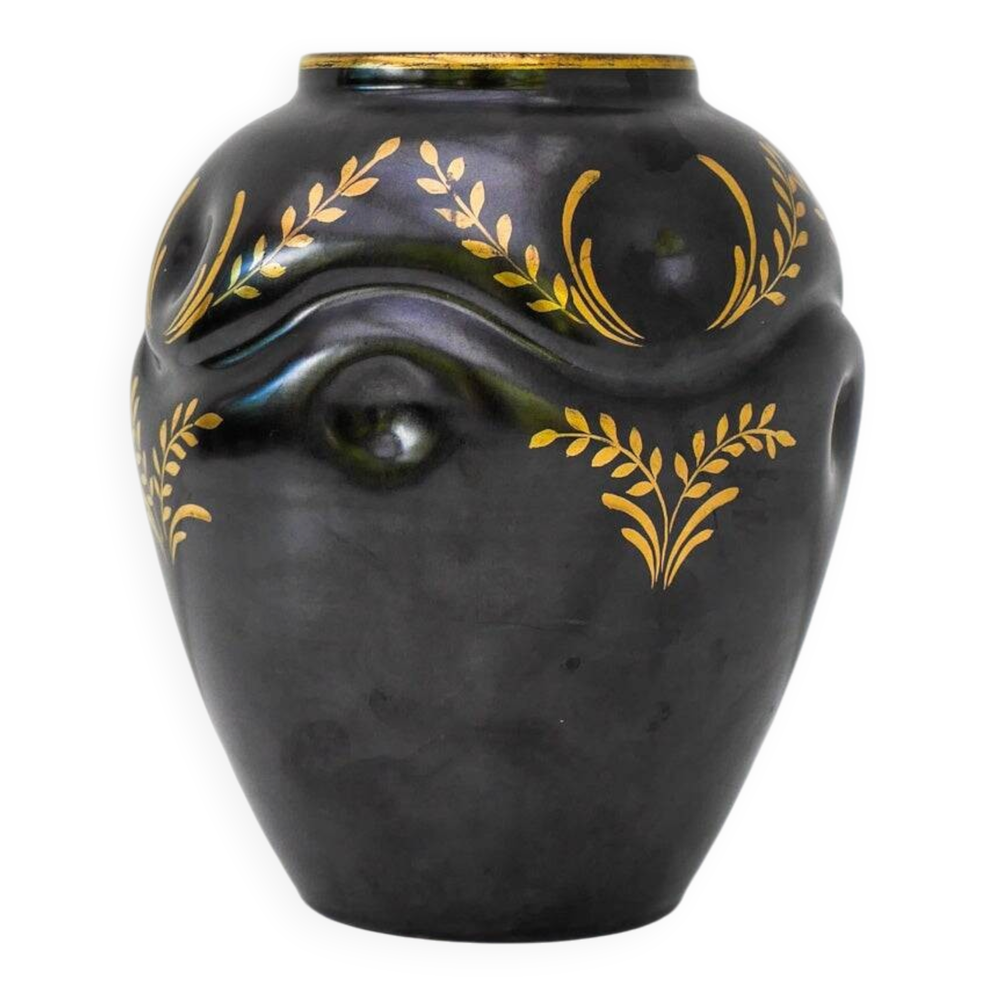 Art Deco Ceramic Vase by Harald Östergren, Upsala Ekeby, Sweden, 1935