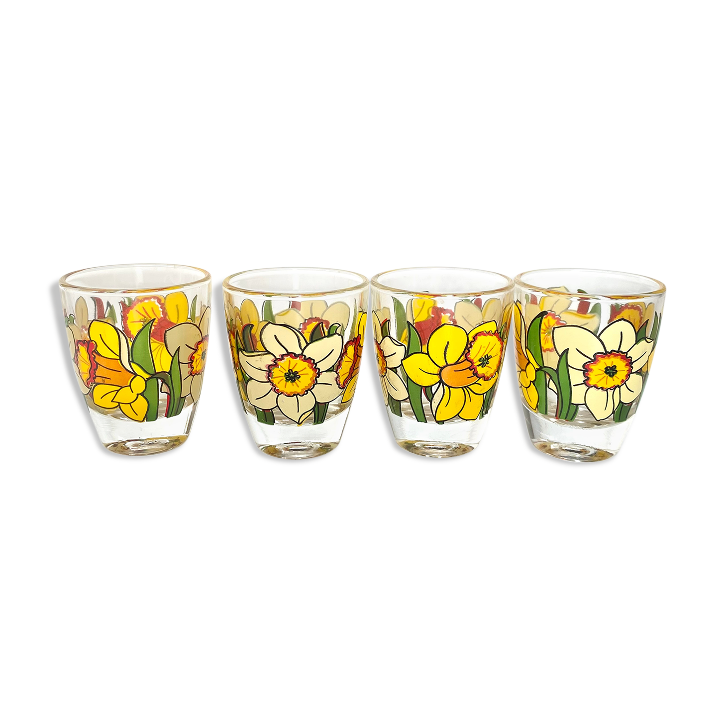 Vintage floral glasses