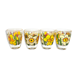 Vintage floral glasses