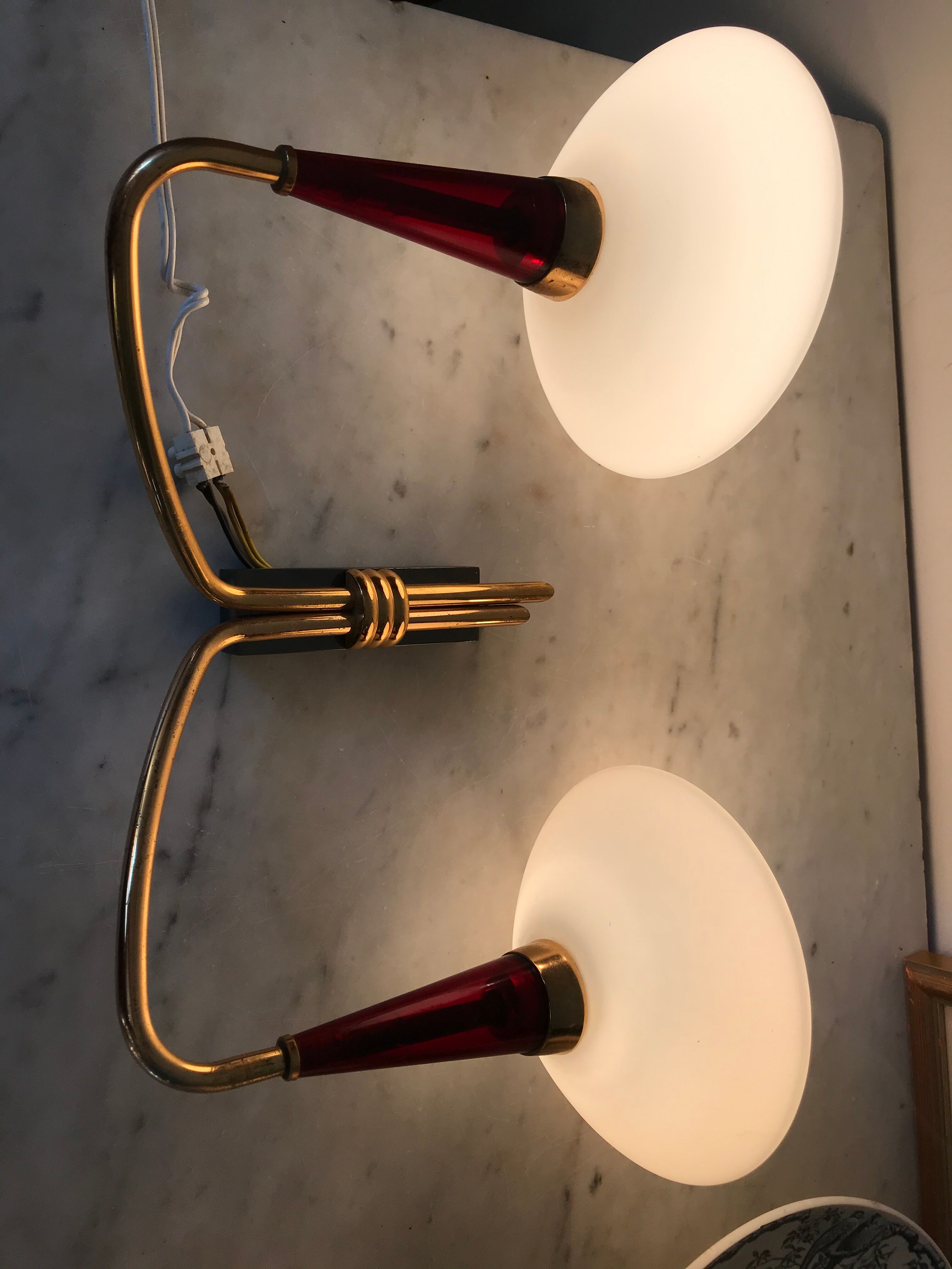 Vintage opaline sconce