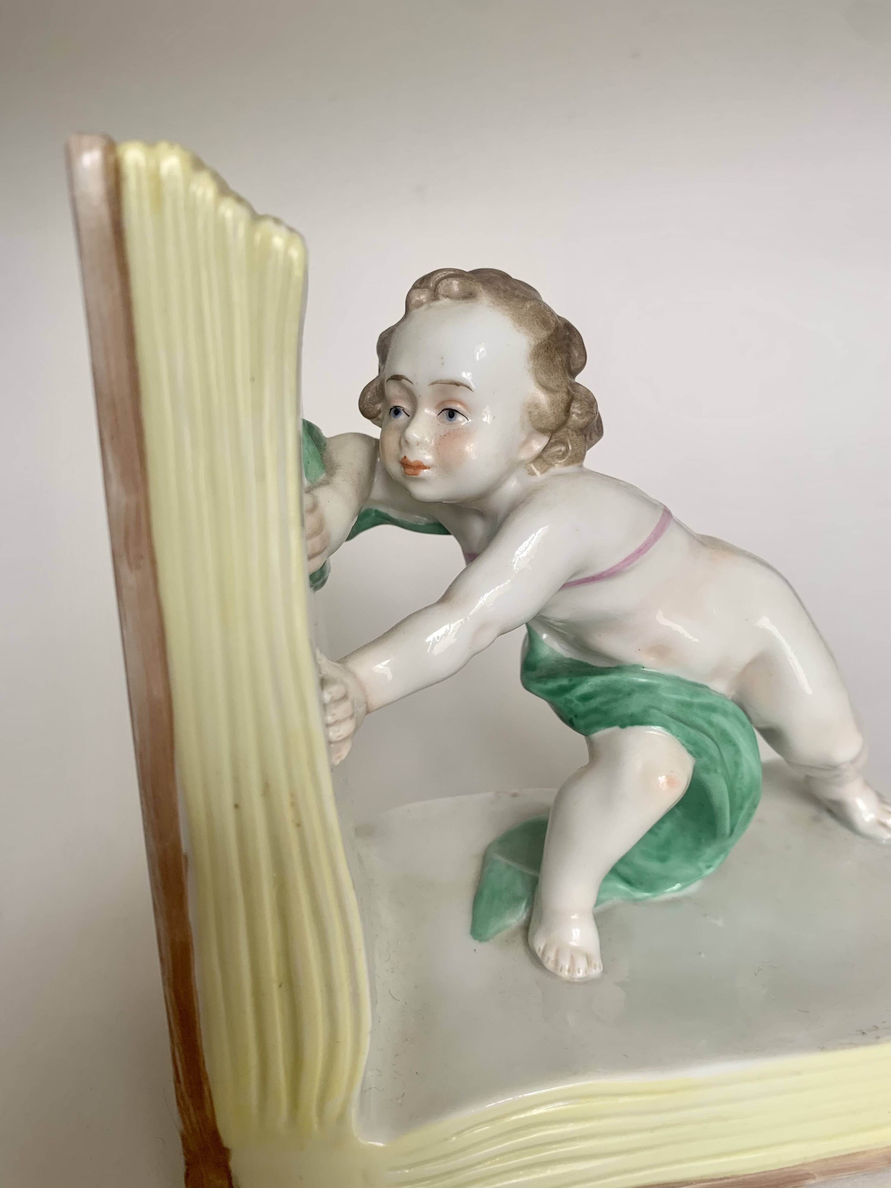 Porcelain Bookend  Scheibe-Alsbach, Germany