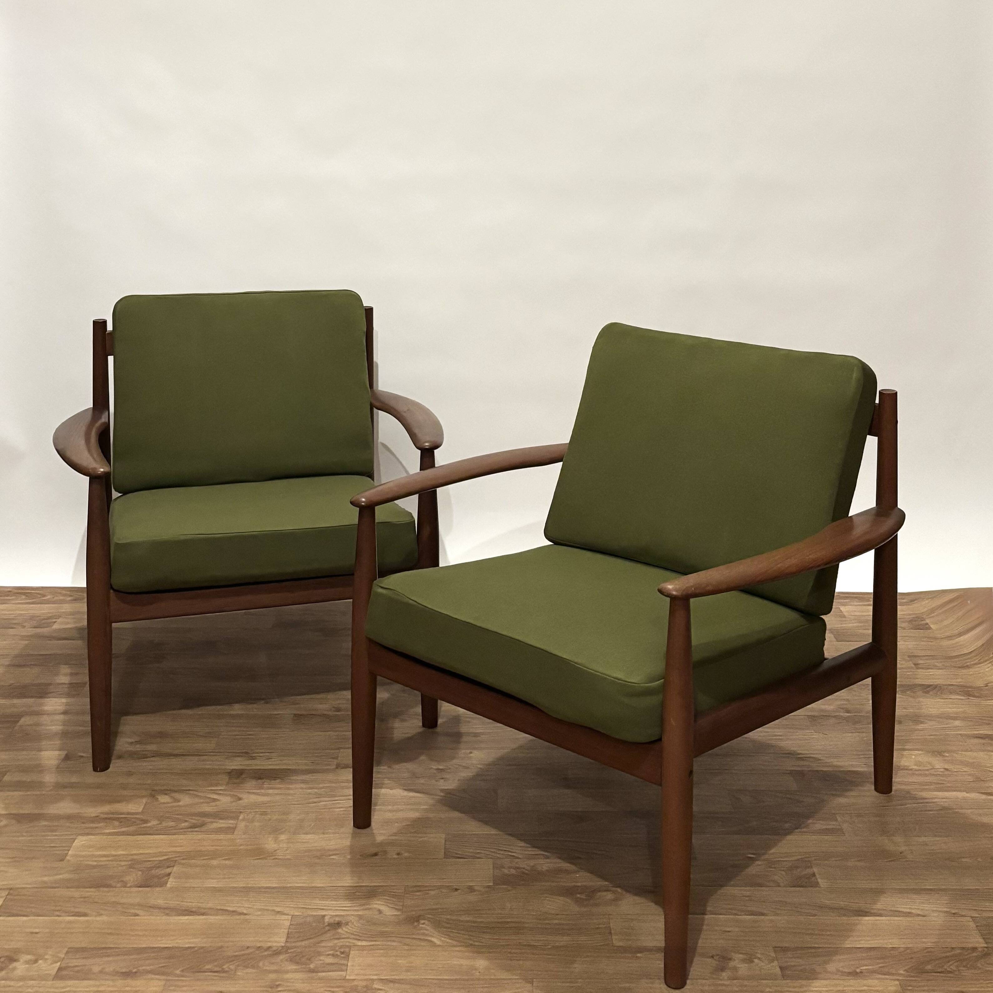 Pair of Grete Jalk armchairs for France & Son