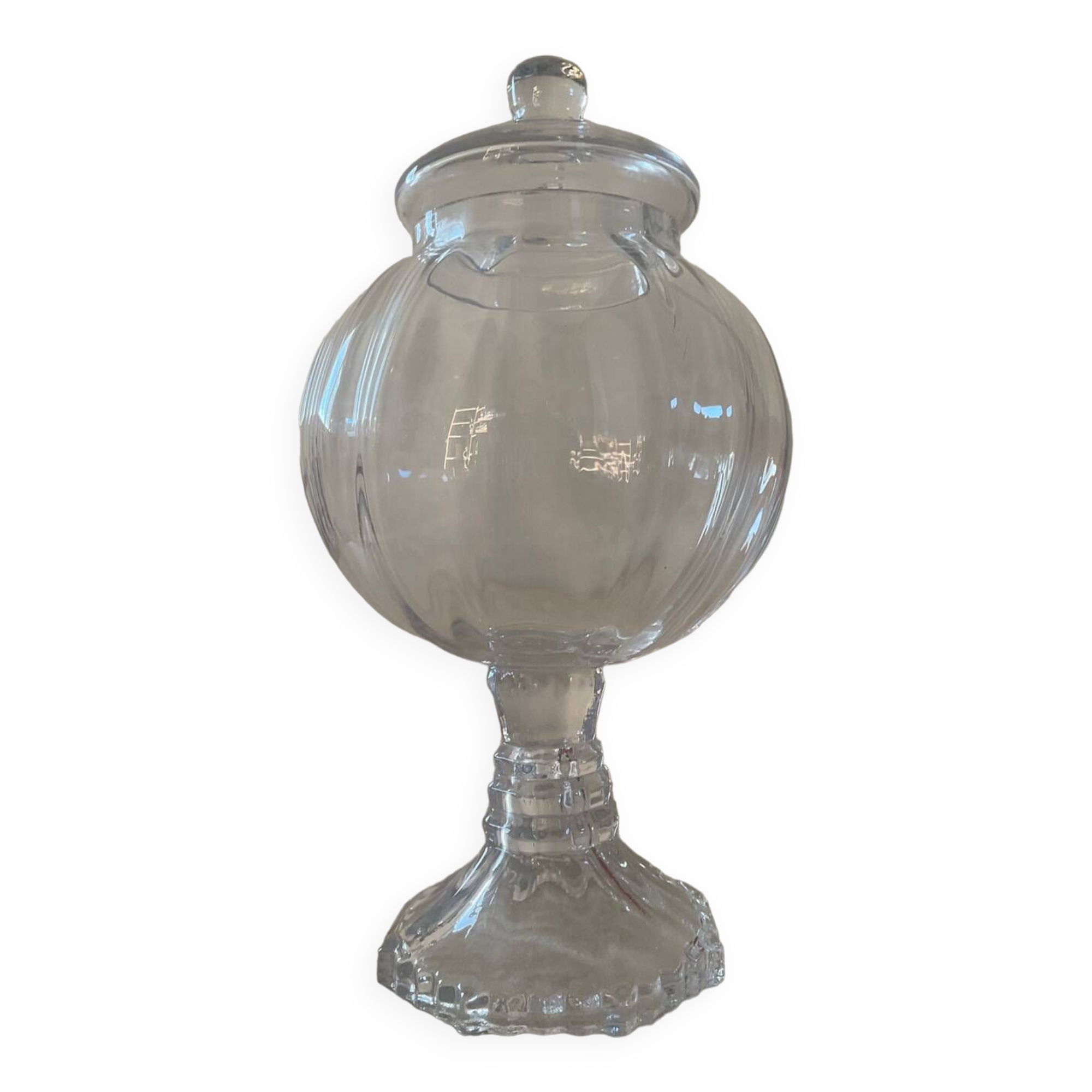 Vintage blown glass candy box