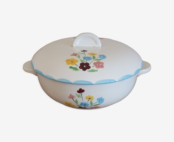 Tureen 50s Salins model Jocelyne - flowers