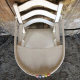 High chair bebe baumann vintage white wood