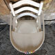 Chaise haute bebe baumann bois blanc vintage