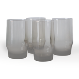 4 vintage smoked glasses 70s