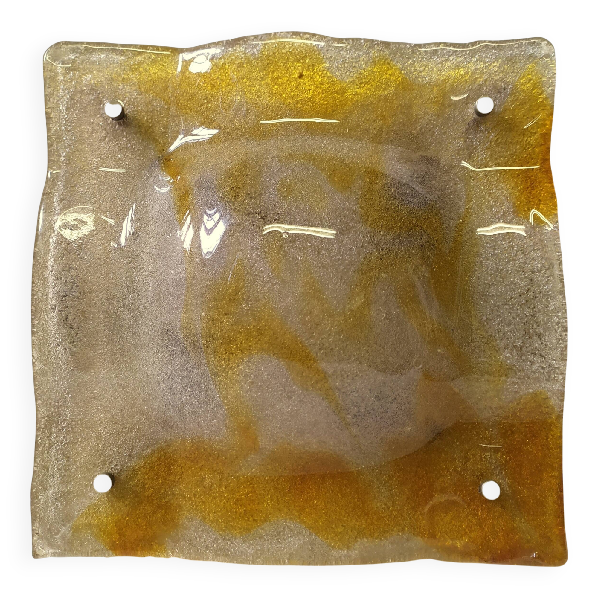 Grande applique en verre de Murano de Mazzega, années 1970